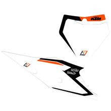 Nummerplaat Graphic Blackbird voor KTM EXC Sixdays SX 125 - 250 cc bouwjaar 2018 - 2023