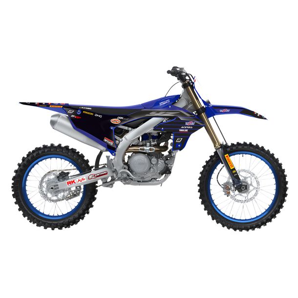Grafiksatz Blackbird Replica Yamaha Racing 22 für Yamaha YZ F 450 ccm Bj. 2023 - 2024
