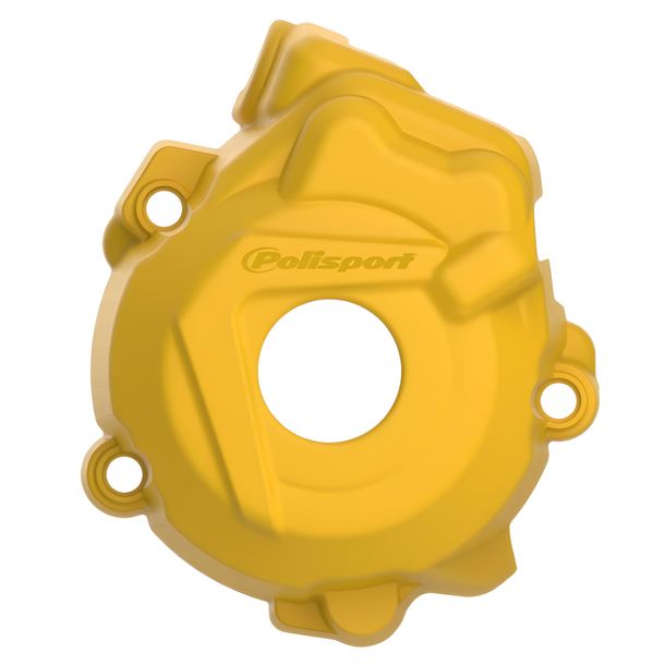 Cache couvercle d'allumage Polisport Jaune pour Husqvarna FC 250 / 350 cm³ Année de construction 2014 - 2015