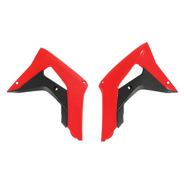 Spoiler radiatore laterale Polisport rosso per Honda CRF R RX 250 / 450 ccm Anno di fabbricazione 2017 - 2021