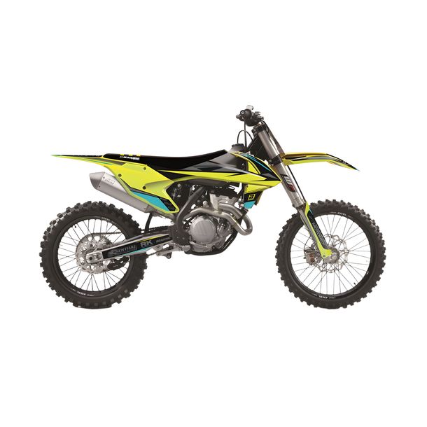 Dekorkit Blackbird Stealth Gelb Komplett für KTM EXC Sixdays SX 125 - 250 ccm Bj. 2016 - 2023