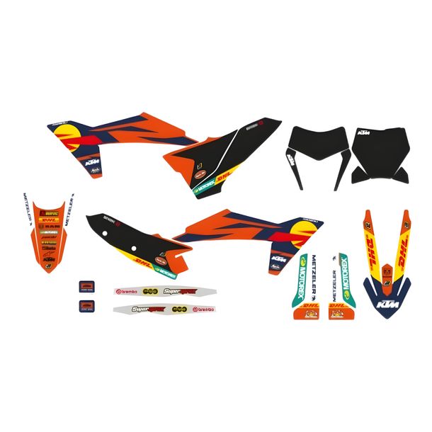 Dekorkit Komplett Blackbird Replica Team 23 für KTM SX SX-F 125 - 450 ccm Bj. 2023 - 2024