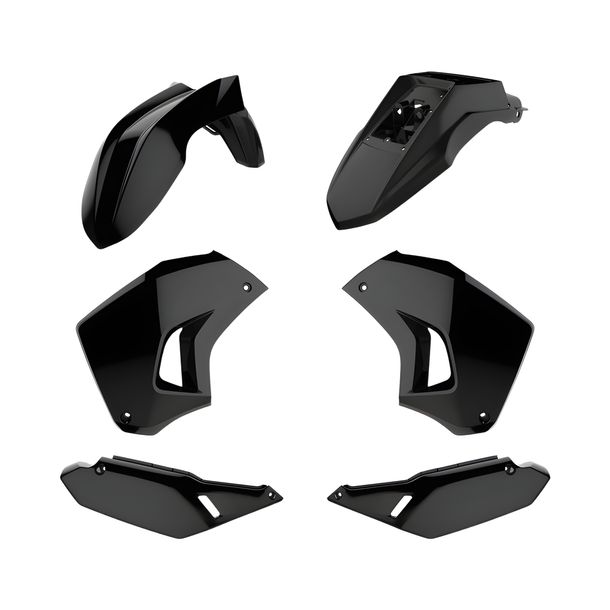 Kit carénage Polisport noir pour Kawasaki KLR 650 ccm Année de fabrication 2008 - 2021