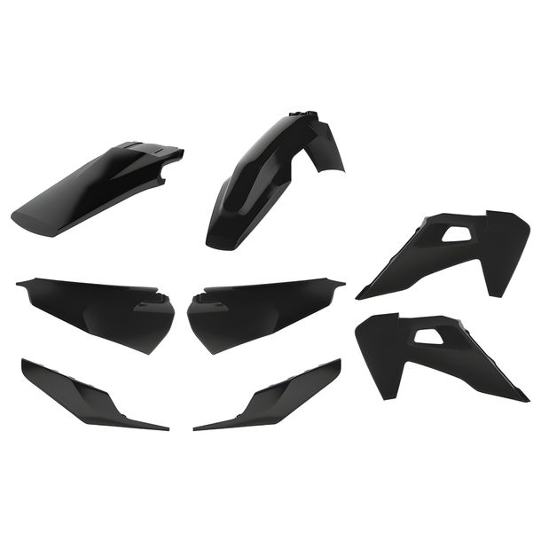 Verkleidungskit Polisport Schwarz für Husqvarna FE TE TC 150 - 501 ccm Bj. 2020