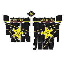 Kit décor carénage radiateur Blackbird Rockstar Energy pour Honda CRF R 250ccm Année modèle 2018 - 2021