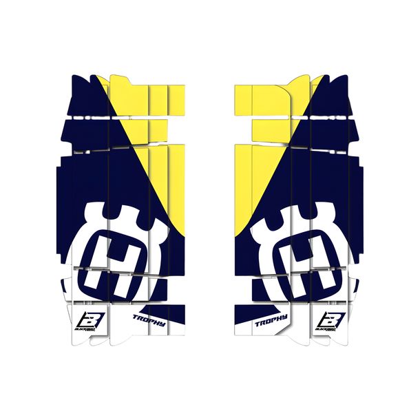 Kit decorativo carena radiatore Blackbird Replica Team Trophy 2019 per Husqvarna FC FE 250 - 501 ccm Anno 2016 - 2019