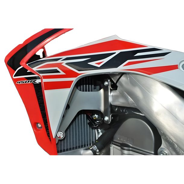Radiateurrooster AXP Aluminium 4mm, rood, 12mm diameter voor Honda CRF R RE X XRL 450cc bouwjaar 2015 - 2016