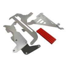 Mřížka chladiče AXP Aluminium 4mm, červená, 12mm distanční podložky pro Honda CRF L XR 450 ccm Bj. 2020 - 2023