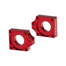 Hinterachseinstellblöcke RFX Pro rot CNC-gefräst für Honda CRF R 150 ccm Bj. 2007 - 2022