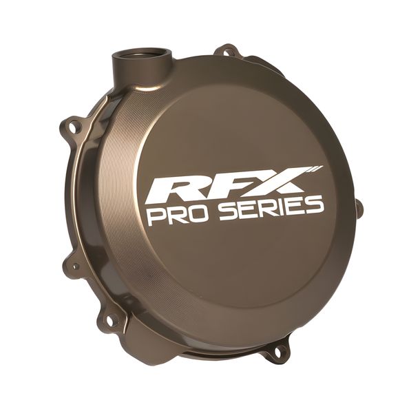 Couverture d'embrayage RFX Pro anodisée noire dure 100cc pour Gas MC, KTM SX Husqvarna TC 125 / 150 ccm Année de fabrication 2016 - 2023