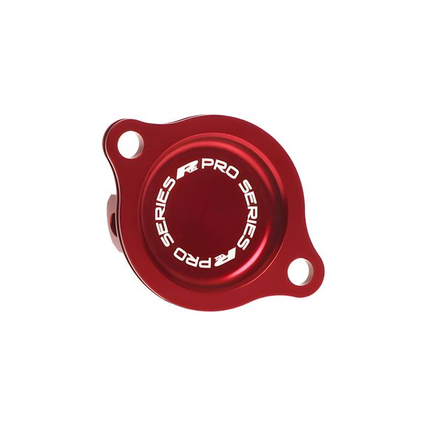 Oil Filter Cover RFX Pro Red Aluminium 7075-T6 for Honda CRF R 150cc Model Years 2007 - 2022