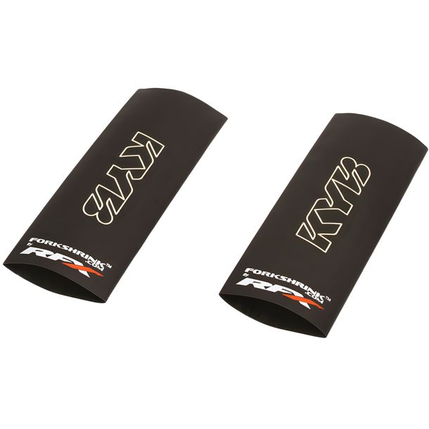 Fork Shrink Tube Upper Fork Protector RFX Race Series KYB Logo white 360 Degree Protection
