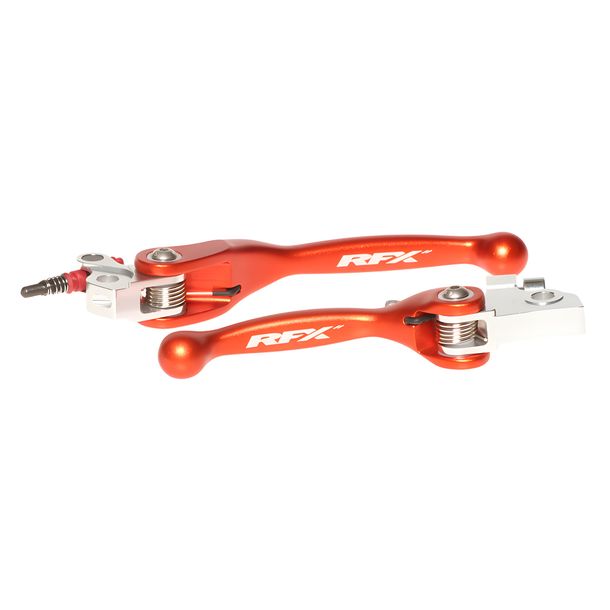 Lever Set RFX Race forged flexible (Orange) for KTM SX 65 / 85 cc Model Years 2003 - 2012