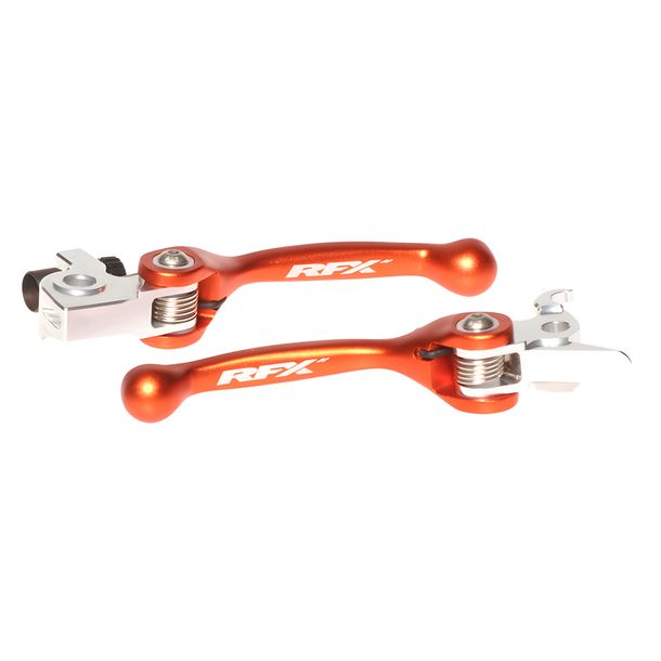 Jeu de leviers RFX Race forgé flexible orange pour KTM EXC Racing Sixdays SX-F i.e. EXC-F SX 250 - 500 ccm Année de fabrication 2006 - 2013