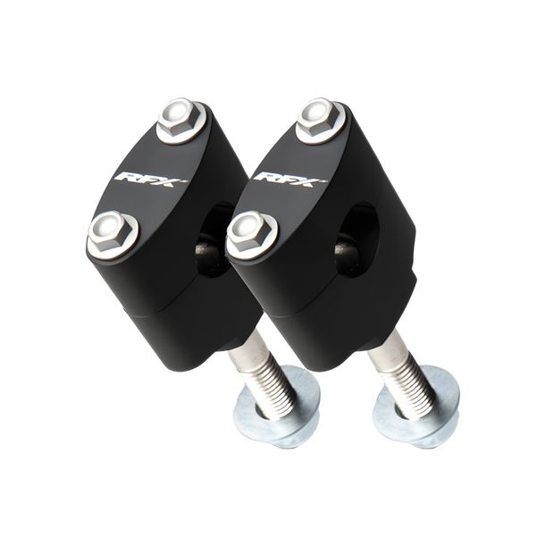 Supporti manubrio RFX Race 22,2 mm nero per Honda CR R CRF, Kawasaki KX F 125 - 450 ccm Anno fabbricazione 1997 - 2017