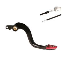 Bremshebel Hinterrad RFX Pro ST hart eloxiert schwarz / rot