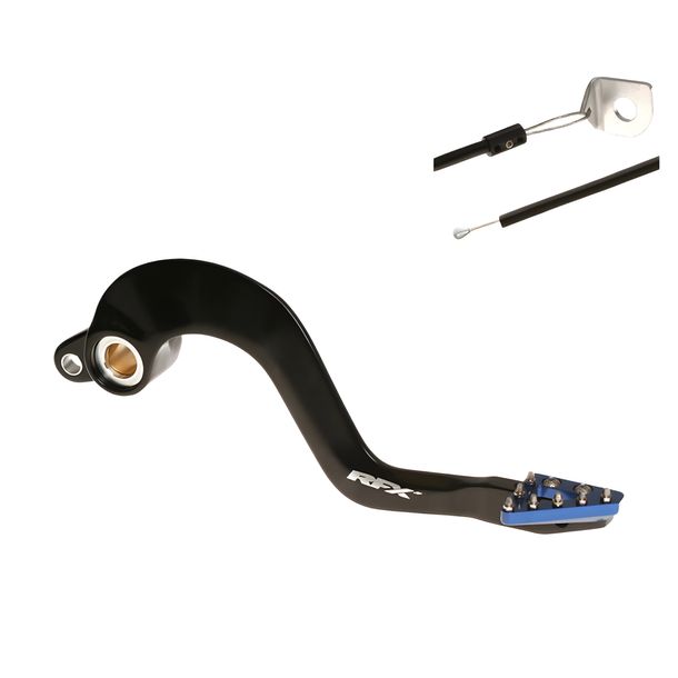 Bremshebel Hinterrad RFX Pro ST hart eloxiert schwarz / blau