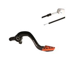 Bremshebel Hinterrad RFX Pro ST hart eloxiert schwarz / orange