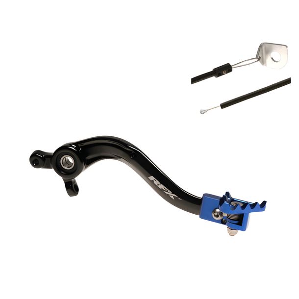 Rear Brake Lever RFX Pro ST Black / Blue Aluminium 7075-T6