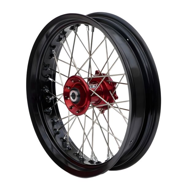Roue avant complète RFX Race SM 17x3,50 Aluminium pour Beta RR Racing LC Enduro Motard 125 cm³ Année de fabrication 2015 - 2024