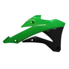 Radiator Shrouds Racetech Green OEM for Kawasaki KX 80 - 100 ccm Model Years 2014 - 2024