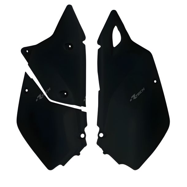 Seitenplatten Racetech schwarz UV-beständig für Suzuki DR-Z E K S SM 400 ccm Bj. 2000 - 2017