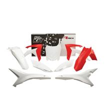 Verkleidungskit Racetech Originalfarbe rot / weiß für Honda CRF R RE X XRL 250 / 450 ccm Bj. 2013 - 2017