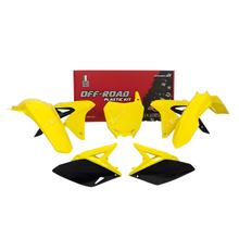 Kit de carenado Racetech color original 2017 amarillo / negro para Suzuki RM-Z 250 ccm Año 2010 - 2018