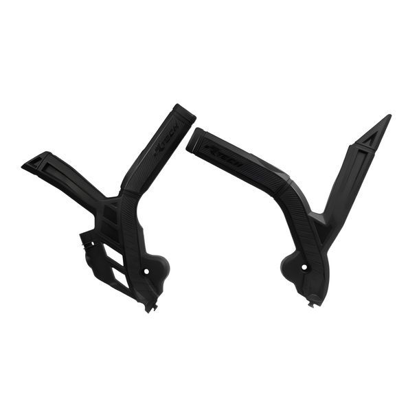 Protezione telaio Racetech Bi-Materiale nero per Beta RR Racing Xtrainer Oilmix 125 - 480 ccm Anno 2019 - 2024