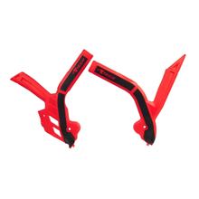 Protector de chasis Racetech Bi-Material Rojo / Negro para Beta RR Racing Xtrainer Oilmix 125 - 480 ccm Año 2019 - 2024