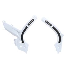 Protezione Telaio Racetech Bi-Materiale Bianco/Nero per Gas MC F, Husqvarna FC FE FS TE KTM SX SX-F TC TX Racing 125 - 501 ccm Anno 2014 - 2024