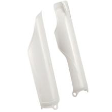 Protectores de horquilla Racetech blancos para Honda CR R CRF X 125 - 450 ccm Año 2002 - 2017