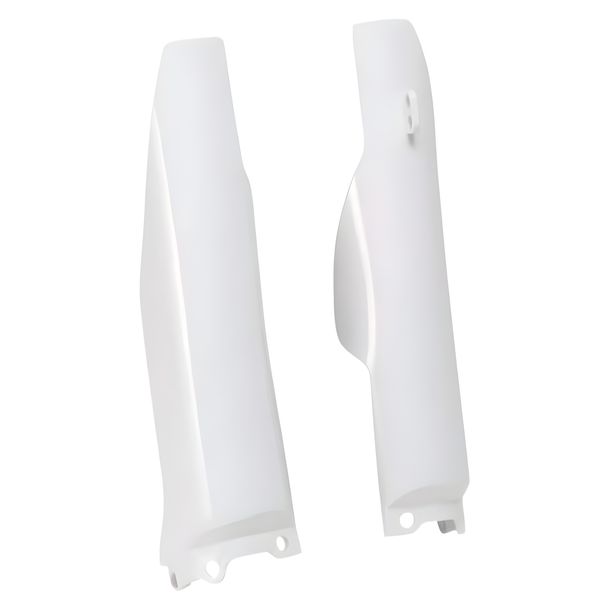 Fork Protectors Racetech white for Kawasaki KX F, Suzuki RM-Z 125 / 250cc Year of Construction 2004 - 2006