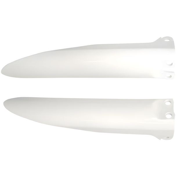Protège-fourche Racetech blanc pour Kawasaki KLX KX 85 - 110 ccm Année de fabrication 1998 - 2020