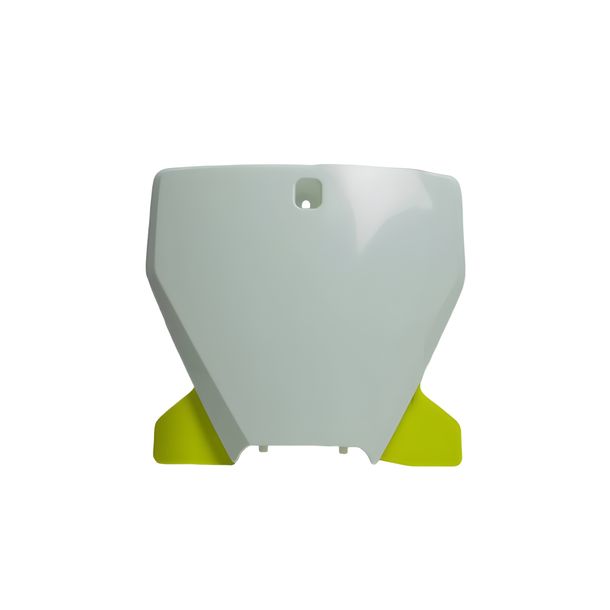 Placa de Número Frontal Racetech branca/amarela para Husqvarna FC TC 125 - 450 ccm Ano. 2019 - 2022