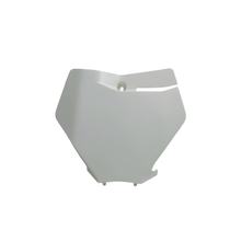 Front Number Plate Racetech white for KTM SX SMR i Supermoto 125 - 450 ccm Year 2019 - 2022