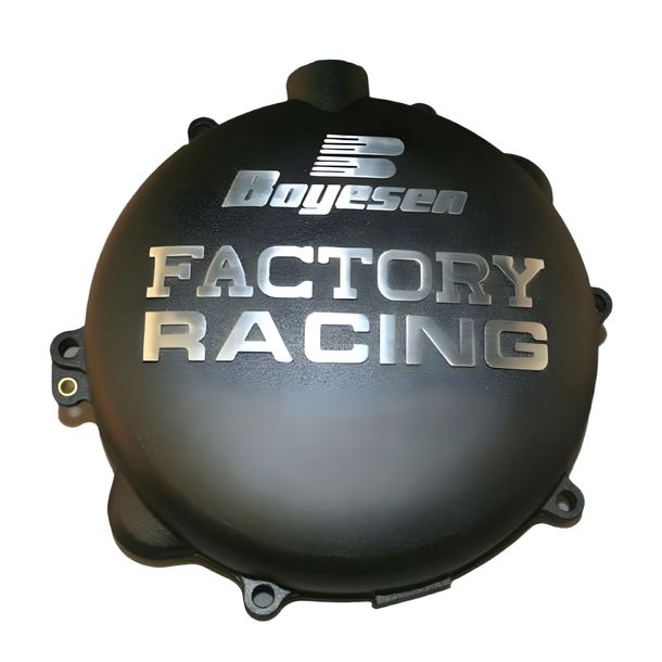 Couverture d'embrayage Boyesen Factory Racing noir pour KTM EXC Racing Sixdays SX 250 / 300 cm³ Année 2003 - 2012