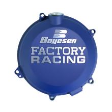 Clutch Cover Boyesen Factory Racing Aluminium Race Blue for Husqvarna FC FS FE, KTM EXC-F Sixdays SX-F Racing SMR i Supermoto 450 - 501 ccm Yr. 2016 - 2023