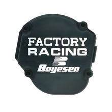 Ignition Cover Boyesen Factory Racing black Aluminium for Gas MC, KTM SX Husqvarna TX TC 125 / 150 ccm Year 2016 - 2023