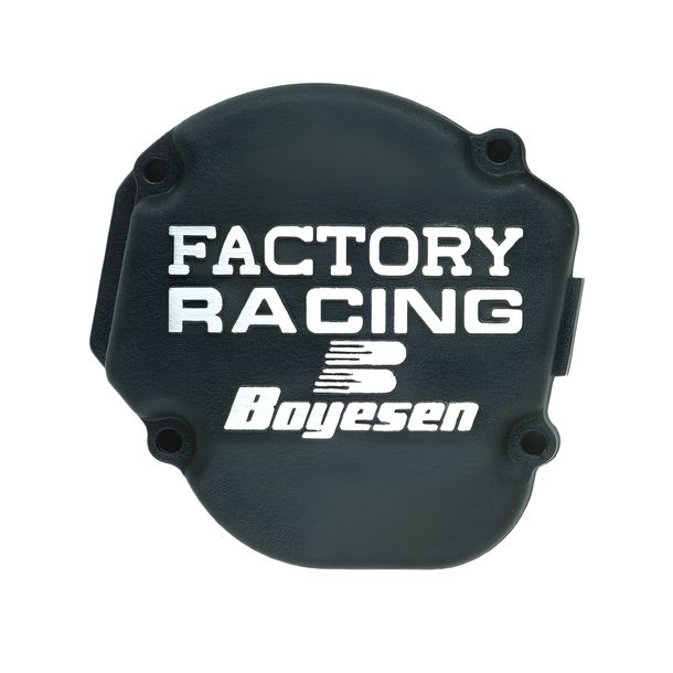 Cache culbuteurs Boyesen Factory Racing noir aluminium pour Kawasaki KX 250 ccm Année 1990 - 2004