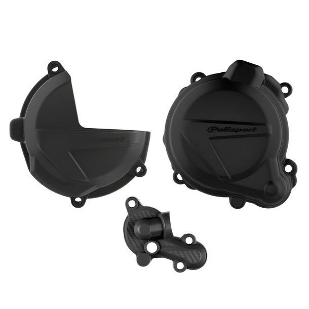 Polisport clutch, ignition and water pump protection cover set for Beta RR Enduro Racing 200 / 250 ccm Year 2019 - 2024