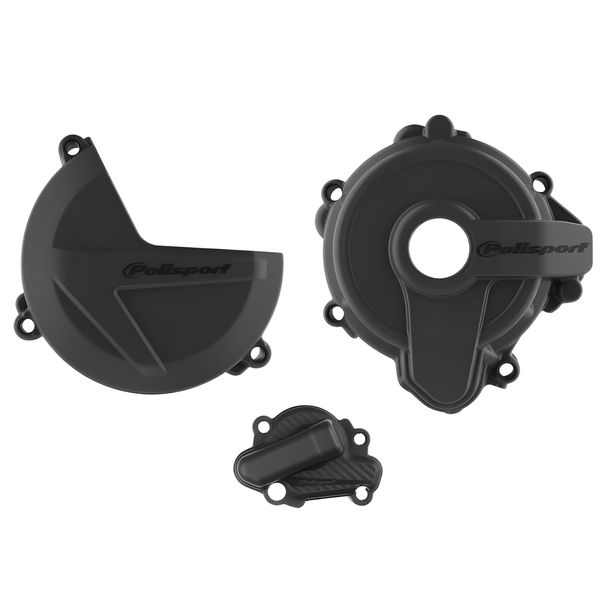Kupplungs-, Zündungs- und Wasserpumpenschutzdeckel Set Polisport für Sherco SE 2.5 i R Sixdays 250 ccm Bj. 2014 - 2024