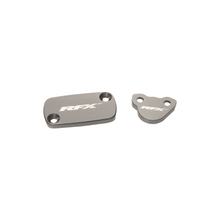 Tampa do Reservatório RFX Pro cinza mineral usinada CNC para Honda CR R CRF RX 125 - 450 ccm Ano 2002 - 2024
