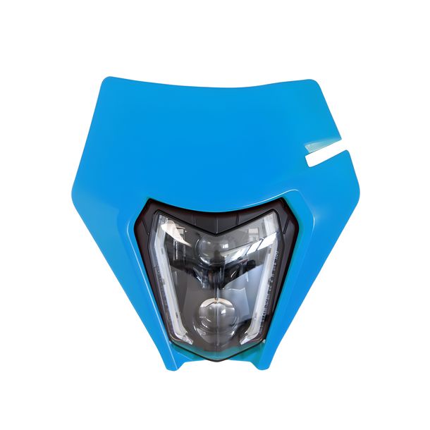 Lampe frontale Racetech LED homologuée 3100 2100 lumens 6500K pour KTM EXC Sixdays EXC-F SX SX-F 125 - 250 ccm Année 2023 - 2024