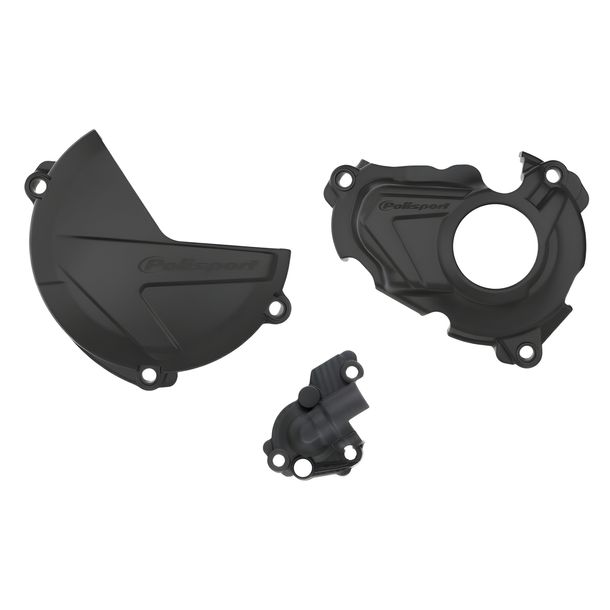 Set coperchi protezione frizione, accensione e pompa acqua Polisport, Fantic Motor XEF Trail XXF, Yamaha WR F YZ X 250 ccm Anno 2019 - 2024