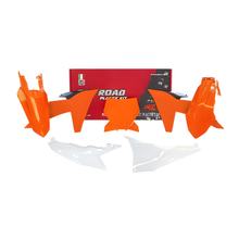 Zestaw osłon Racetech, odporny na promieniowanie UV, wykonany z tworzywa sztucznego formowanego wtryskowo, do KTM SX SX-F 125 - 450 ccm, rocznik 2023 - 2024