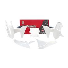 Zestaw osłon Racetech, odporny na promieniowanie UV, wykonany z tworzywa sztucznego formowanego wtryskowo, do KTM SX SX-F 125 - 450 ccm, rocznik 2023 - 2024