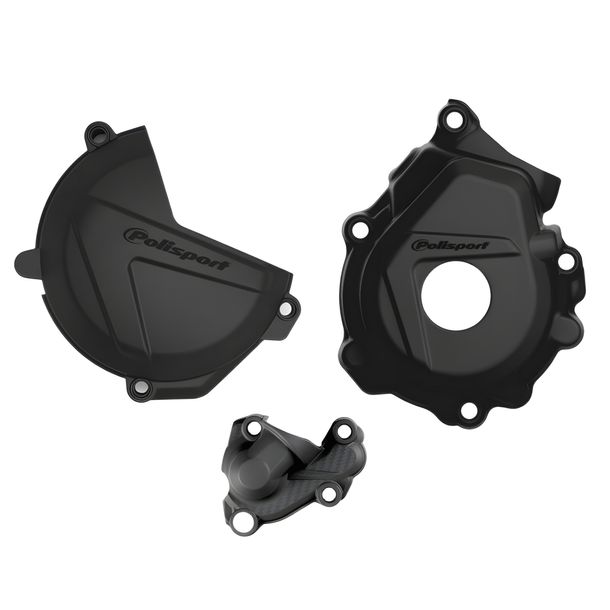 Set coperchi protezione frizione, accensione e pompa acqua Polisport, KTM SX-F 250 / 350 ccm Anno 2016 - 2022