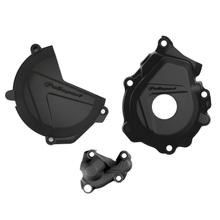Kit de couvercles de protection pour embrayage, allumage et pompe à eau Polisport, KTM SX-F 250 / 350 ccm Année 2016 - 2022