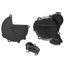 Polisport clutch, ignition and water pump protection cover set for Husqvarna TC TE, KTM EXC Sixdays 250 / 300 ccm Year 2017 - 2024